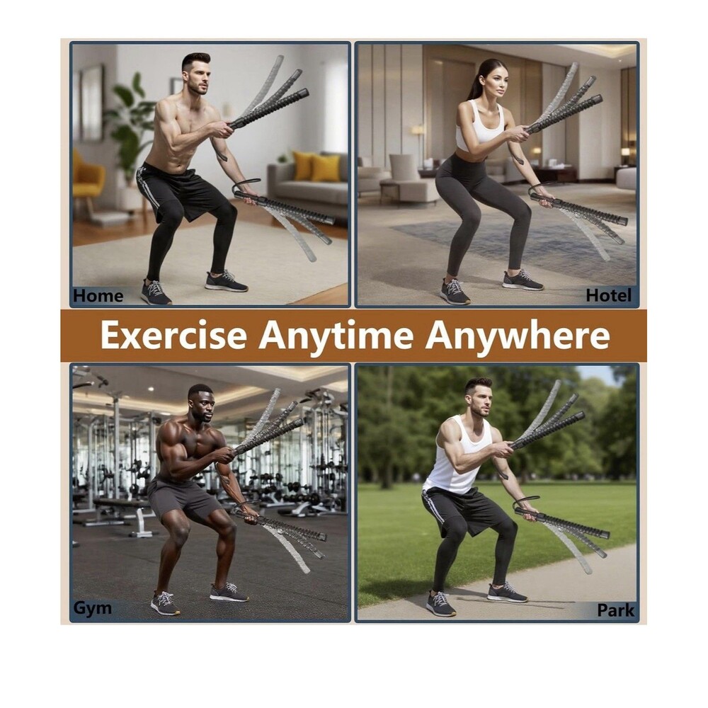 Weighted Ropeless Battle Rope forStrength TrainingLow-Impact Cardio Training - Picture 6 of 9